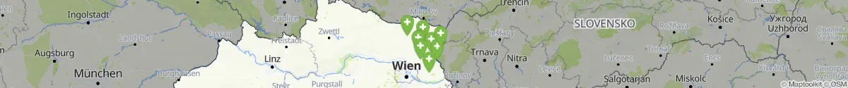 Map view for Pharmacies emergency services nearby Bernhardsthal (Mistelbach, Niederösterreich)